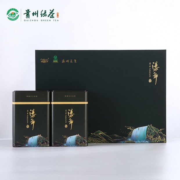 貴州綠茶 安順瀑布茶2021新茶 特級(jí)翠芽200克禮盒裝